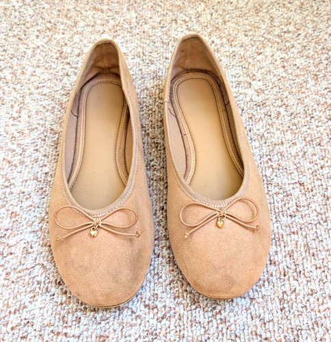 Damen ballerinas beige mit - ballerinas,