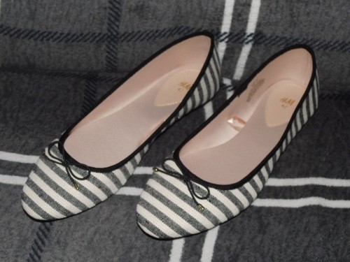 Ballerinas gestreift gr - ballerinas,